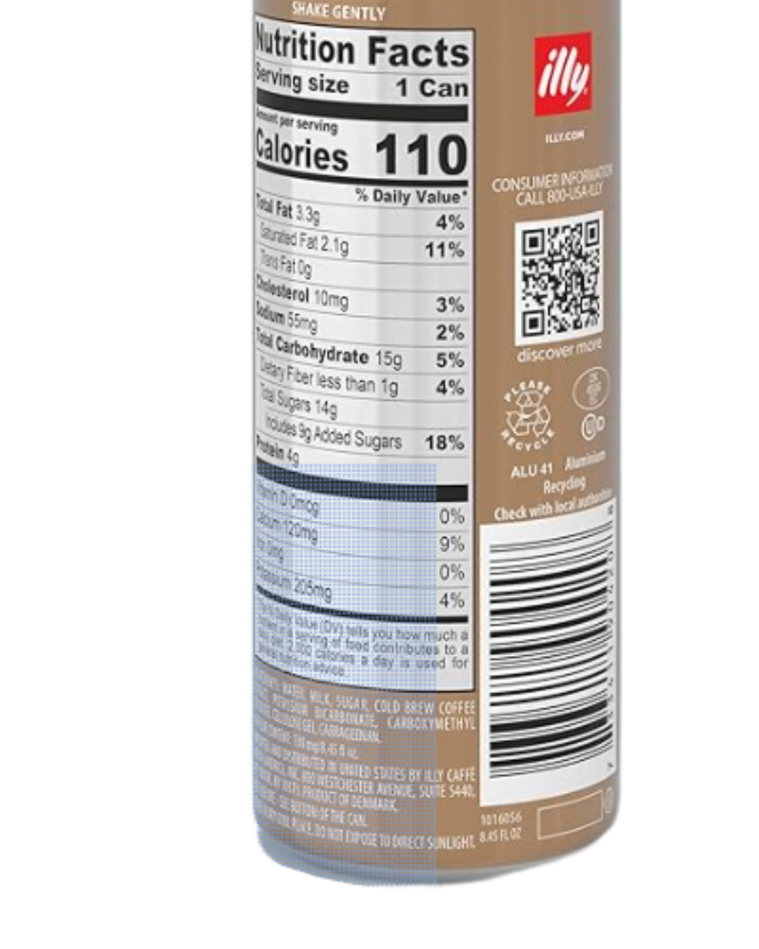 illy Cold Brew Latte  8.45 fl. oz. - 12/Case(various flavours)