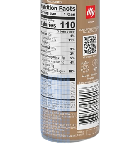 illy Cold Brew Latte  8.45 fl. oz. - 12/Case(various flavours)