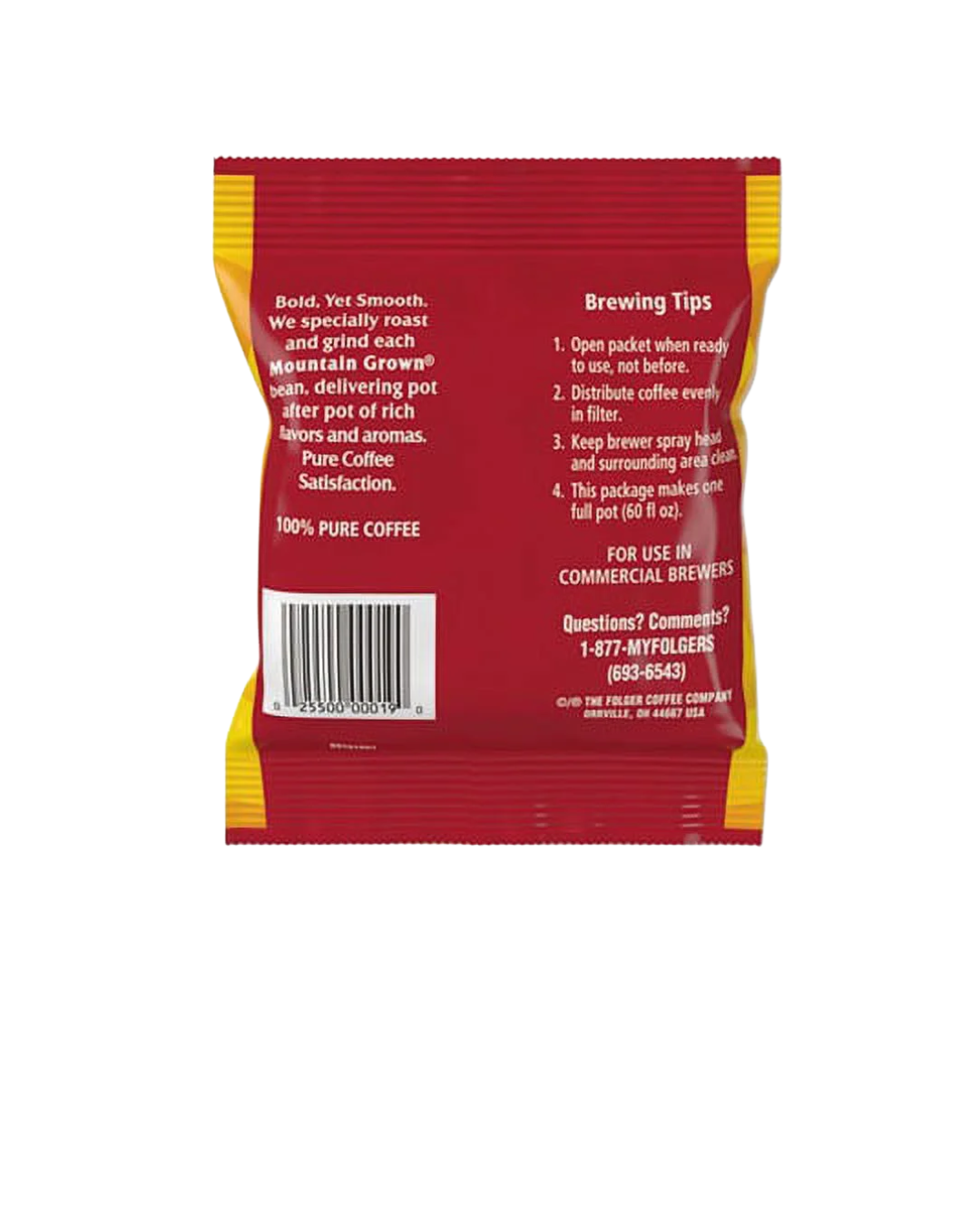 Folgers Black Silk Coffee Packet 1.4 oz. - 42/Case