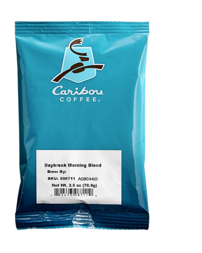 Caribou Coffee 2.5 oz. Coffee – 18/Case (Various Flavours)