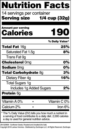 Regal Roasted Unsalted Sunflower Seeds 30 lb.