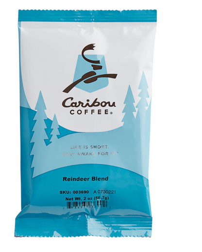 Caribou Coffee 2.5 oz. Coffee – 18/Case (Various Flavours)