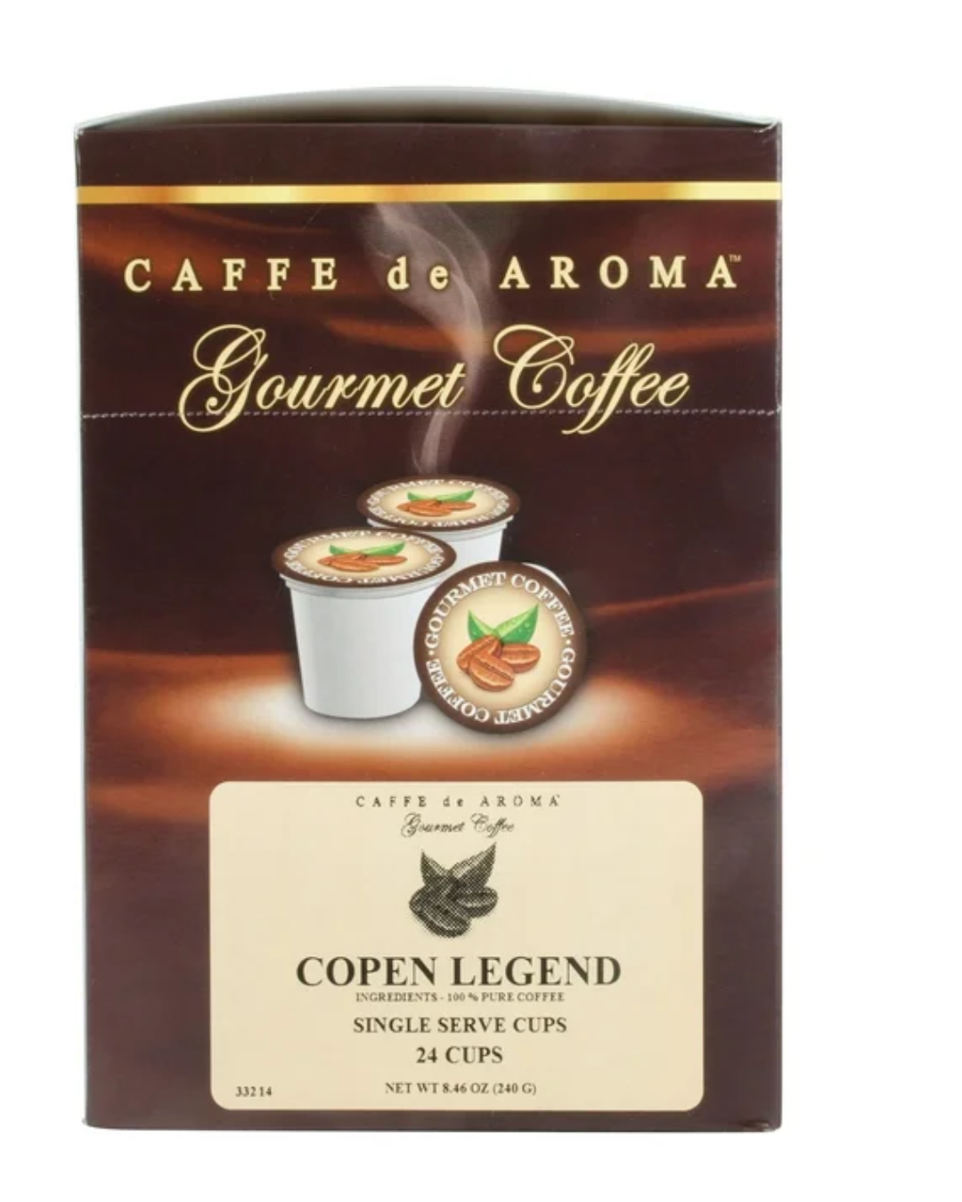 Caffe de Aroma Single Serve Cups – 4/Case (Various Sizes)