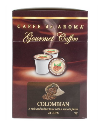 Caffe de Aroma Single Serve Cups – 24/Box (Various Sizes)