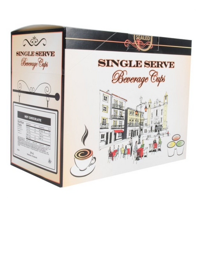Caffe de Aroma Single Serve Cups – 4/Case (Various Sizes)