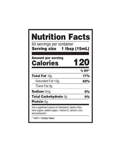 Golden Barrel 32 oz. Butter Flavored Coconut Oil - 12/Case