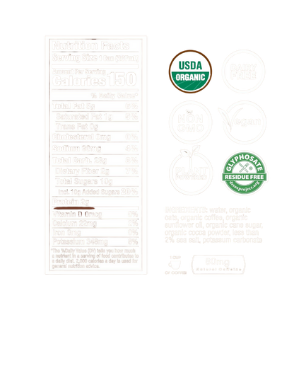 Rise Brewing Co. Organic Oat Milk Mocha Nitro Cold Brew Coffee 7 fl. oz. - 12/Case