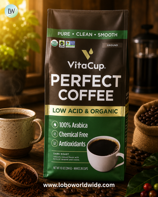 VitaCup, Perfect Coffee, Ground, Dark Roast, 10 oz (284 g)