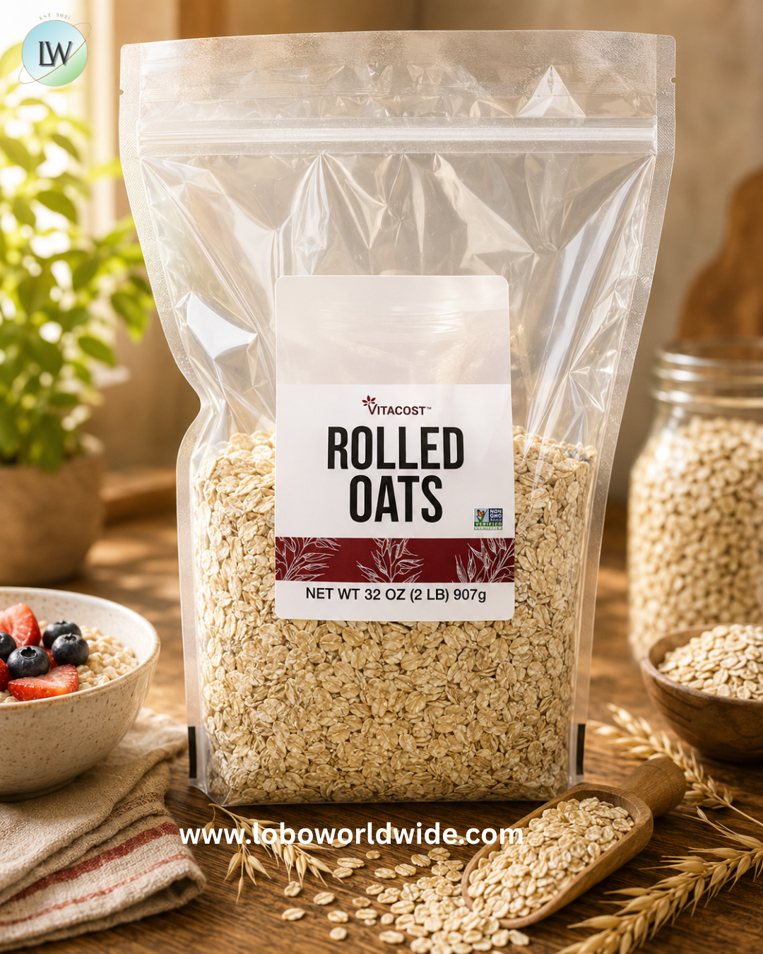 Vitacost, Rolled Oats, 32 oz (907 g)