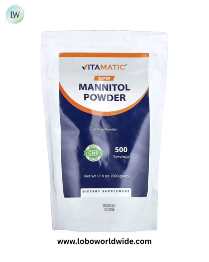 Vitamatic, Super Mannitol Powder, 17.9 oz (500 g)