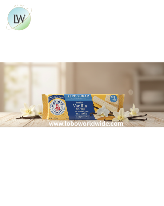 Voortman Sugar Free Vanilla Wafer Cookie, 9 Ounce -- 12 per case