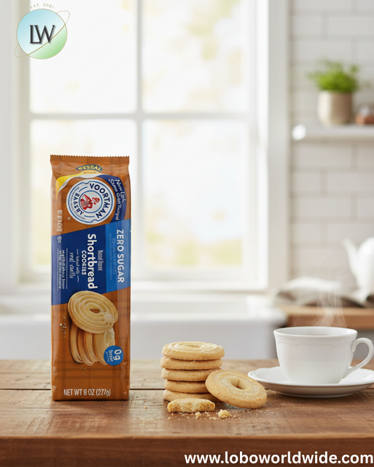 Voortman Bakery Zero Sugar Shortbread Cookies 8 oz., 12 Count