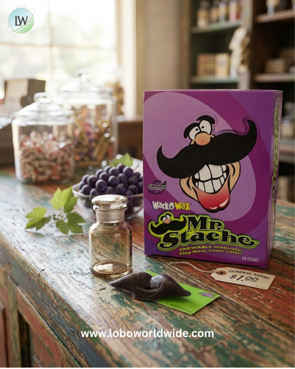 Wack-O Wax Mustache Candy 24 Piece