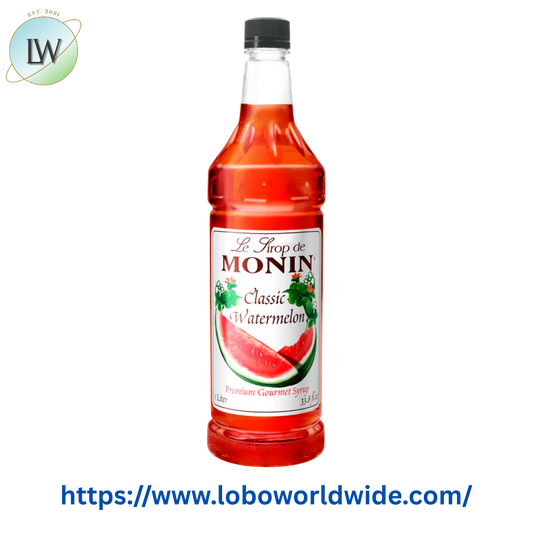 Monin Premium Classic Watermelon Flavoring / Fruit Syrup 1 Liter