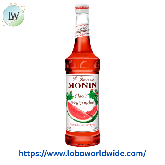 Monin Premium Classic Watermelon Flavoring Syrup 750 mL