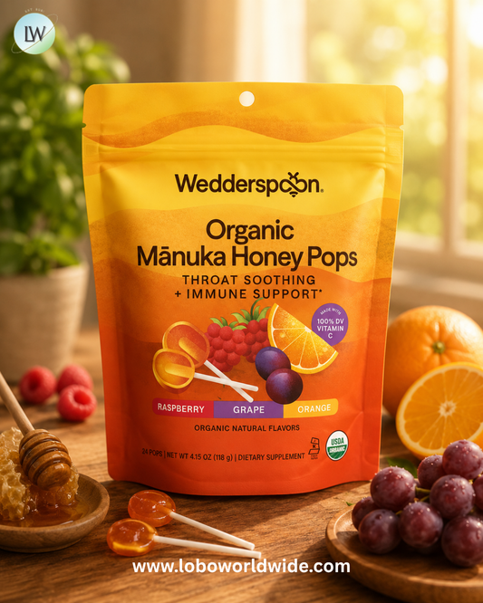 Wedderspoon, Organic Manuka Honey Pops, Assorted, 24 Pops, 4.15 oz (118 g)