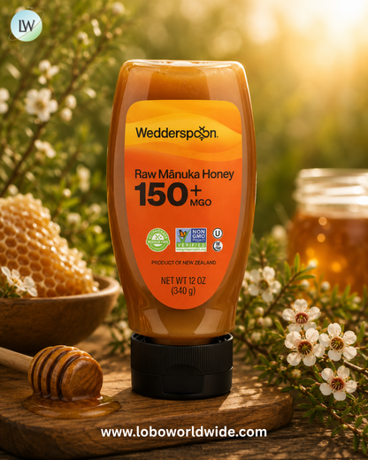 Wedderspoon, Raw Manuka Honey, 150+ MGO