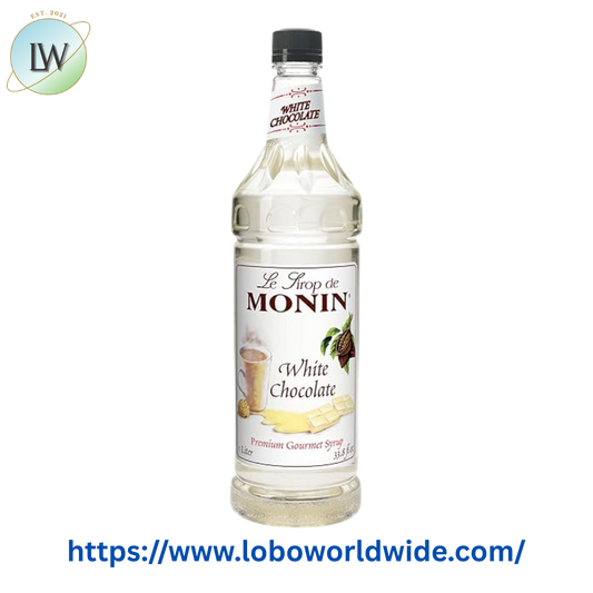 Monin Premium White Chocolate Flavoring Syrup 1 Liter