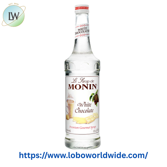 Monin Premium White Chocolate Flavoring Syrup 750 mL