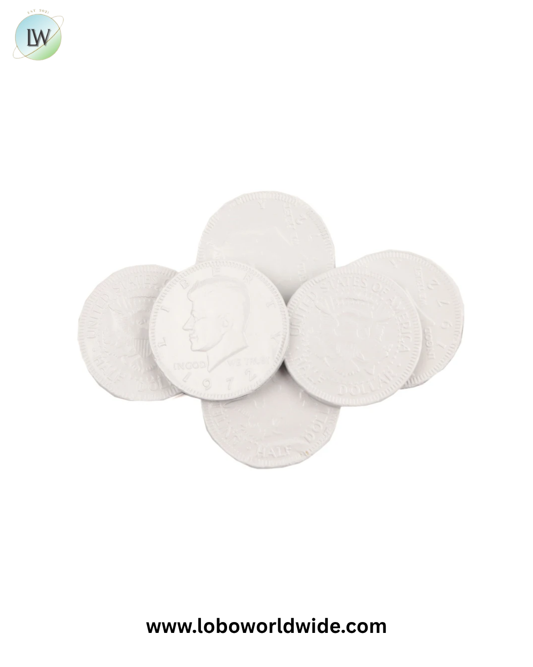 White Chocolate Coins