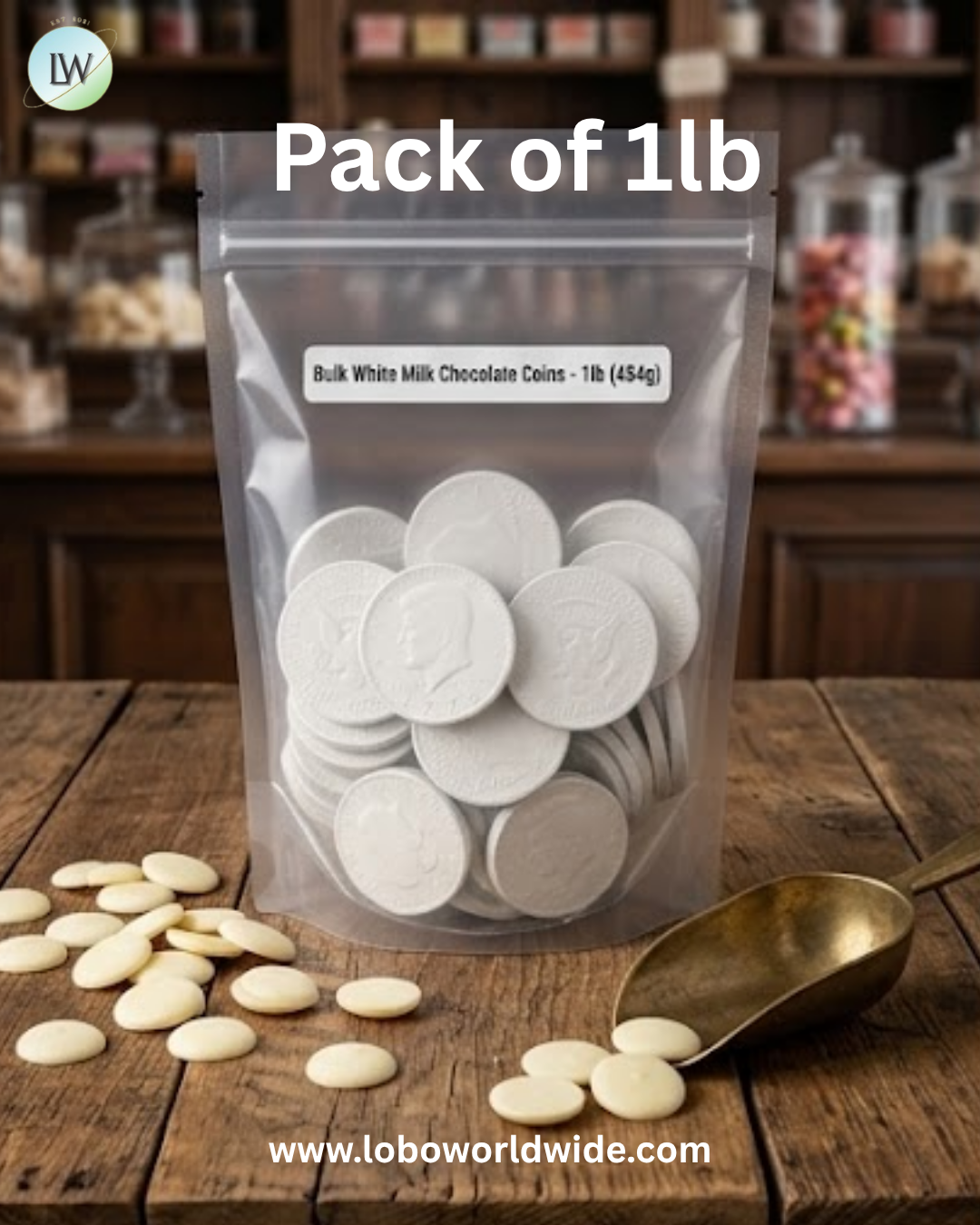 White Chocolate Coins
