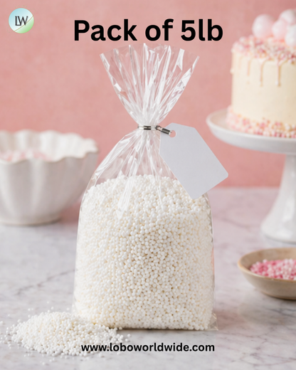 White Nonpareil Sprinkles