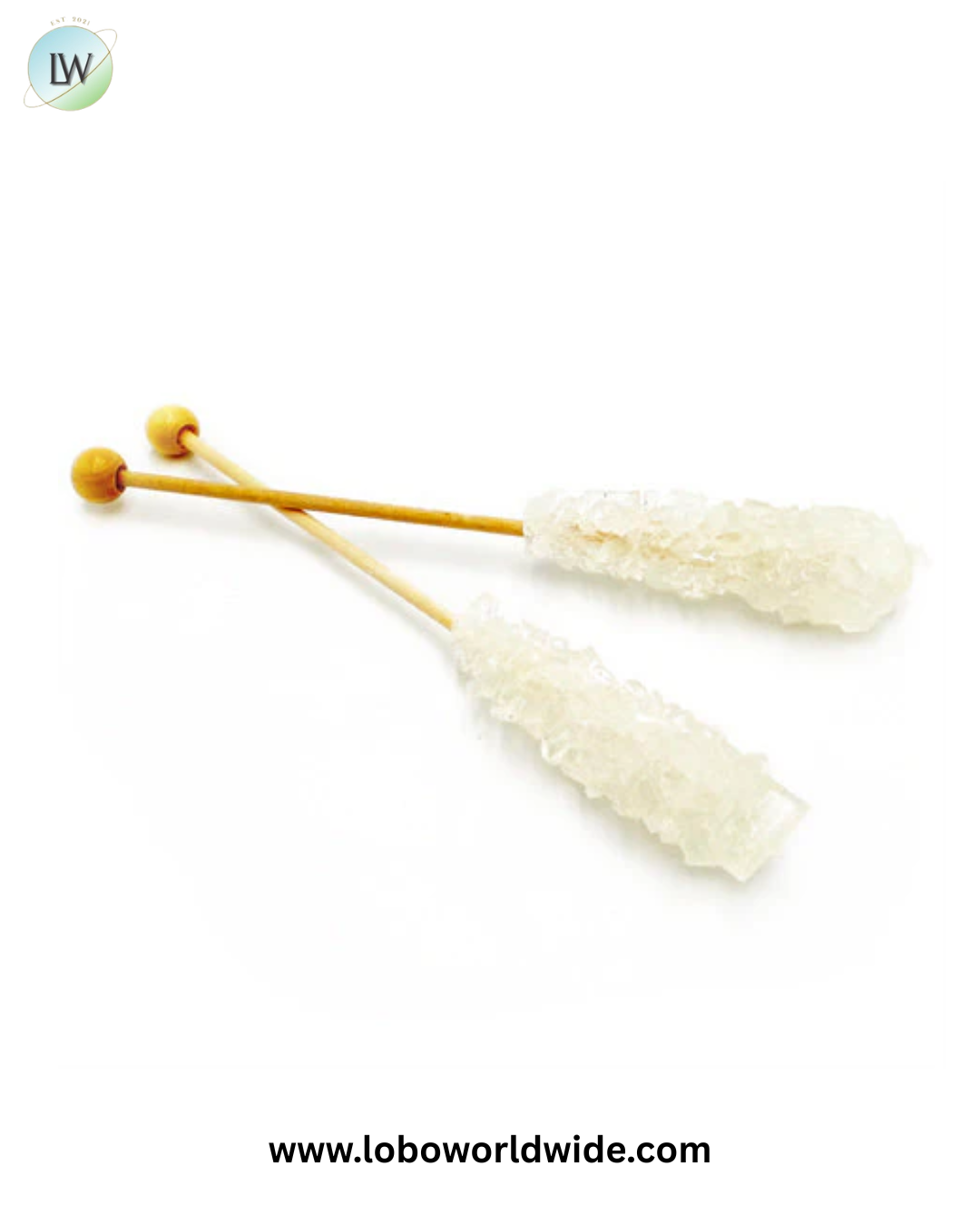 White Rock Candy Swizzle Sticks - 72ct