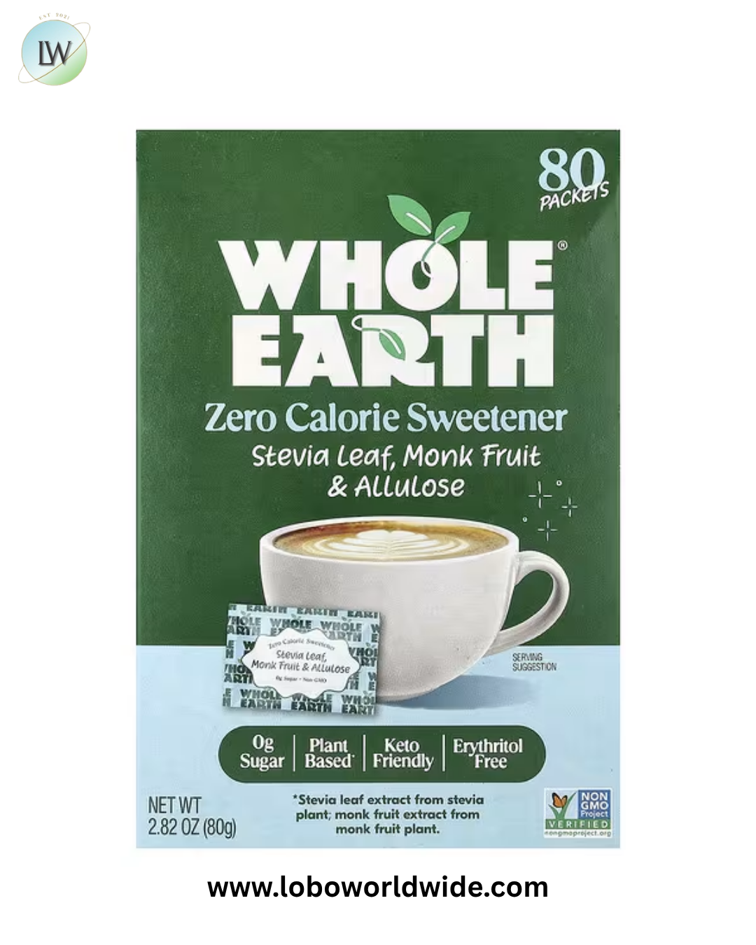 Whole Earth, Stevia Leaf, Monk Fruit & Allulose