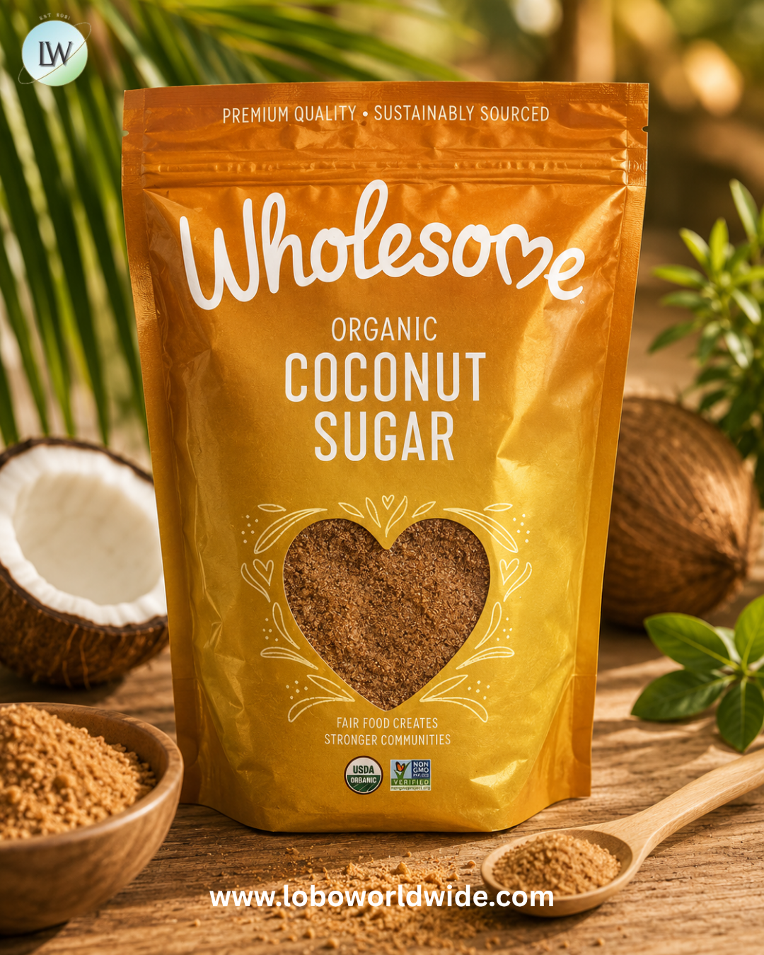 Wholesome Sweeteners, Organic Coconut Sugar, 16 oz (454 g)