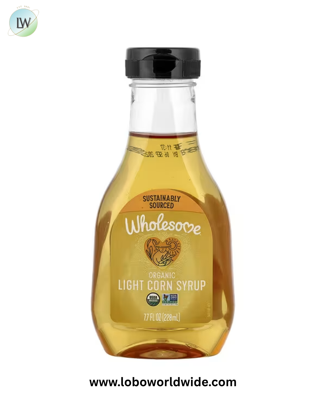 Wholesome Sweeteners, Organic Light Corn Syrup, 7.7 fl oz (228 g)