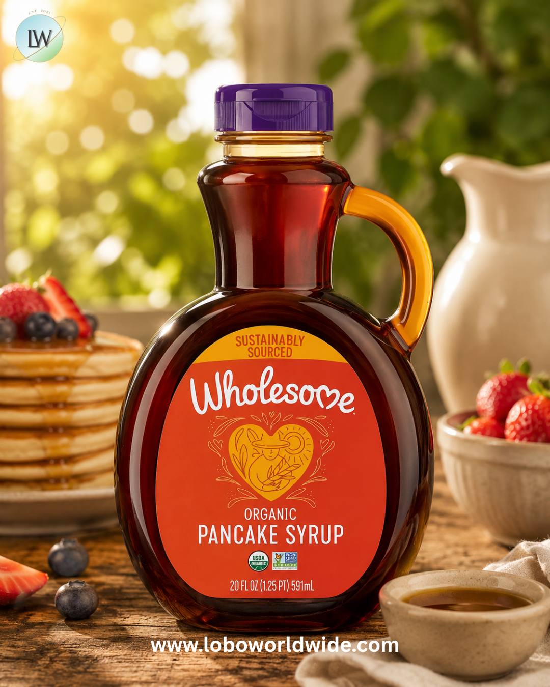 Wholesome Sweeteners, Organic Pancake Syrup