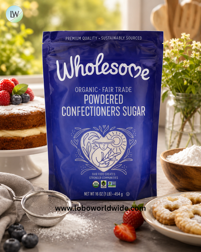 Wholesome Sweeteners, Organic Powdered Confectioners Sugar, 1 lb (454 g)