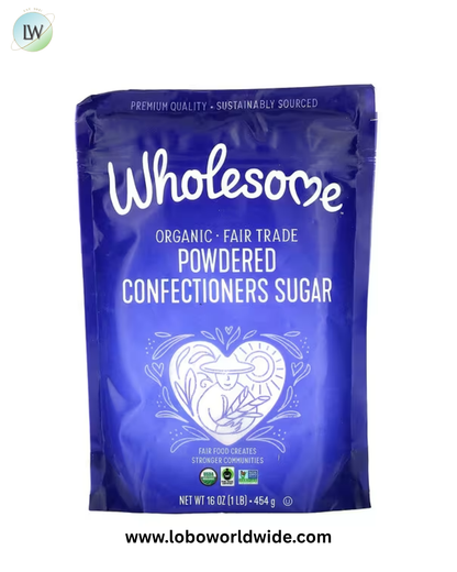 Wholesome Sweeteners, Organic Powdered Confectioners Sugar, 1 lb (454 g)