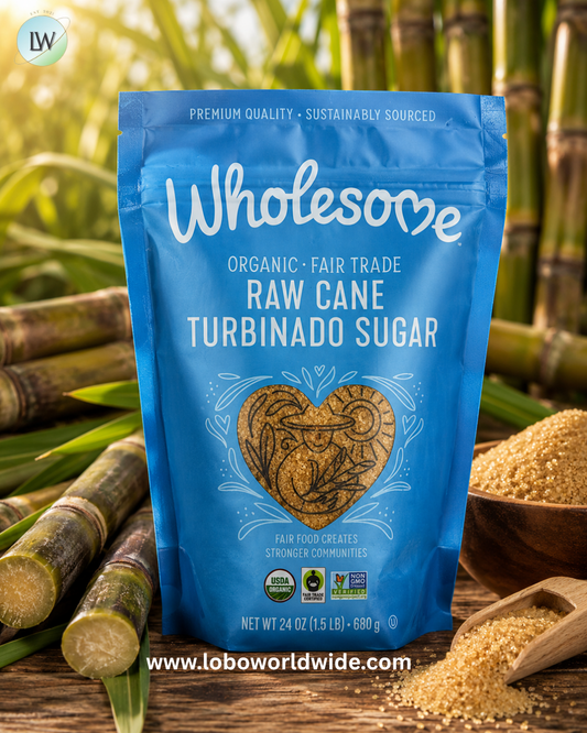 Wholesome Sweeteners, Organic Raw Cane Turbinado Sugar, 1.5 lbs (680 g)