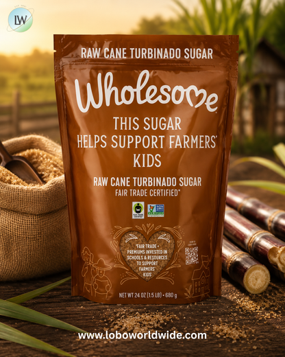 Wholesome Sweeteners, Raw Cane Turbinado Sugar, 24 oz (680 g)