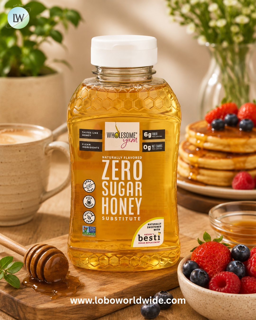 Wholesome Yum, Zero Sugar Honey Substitute