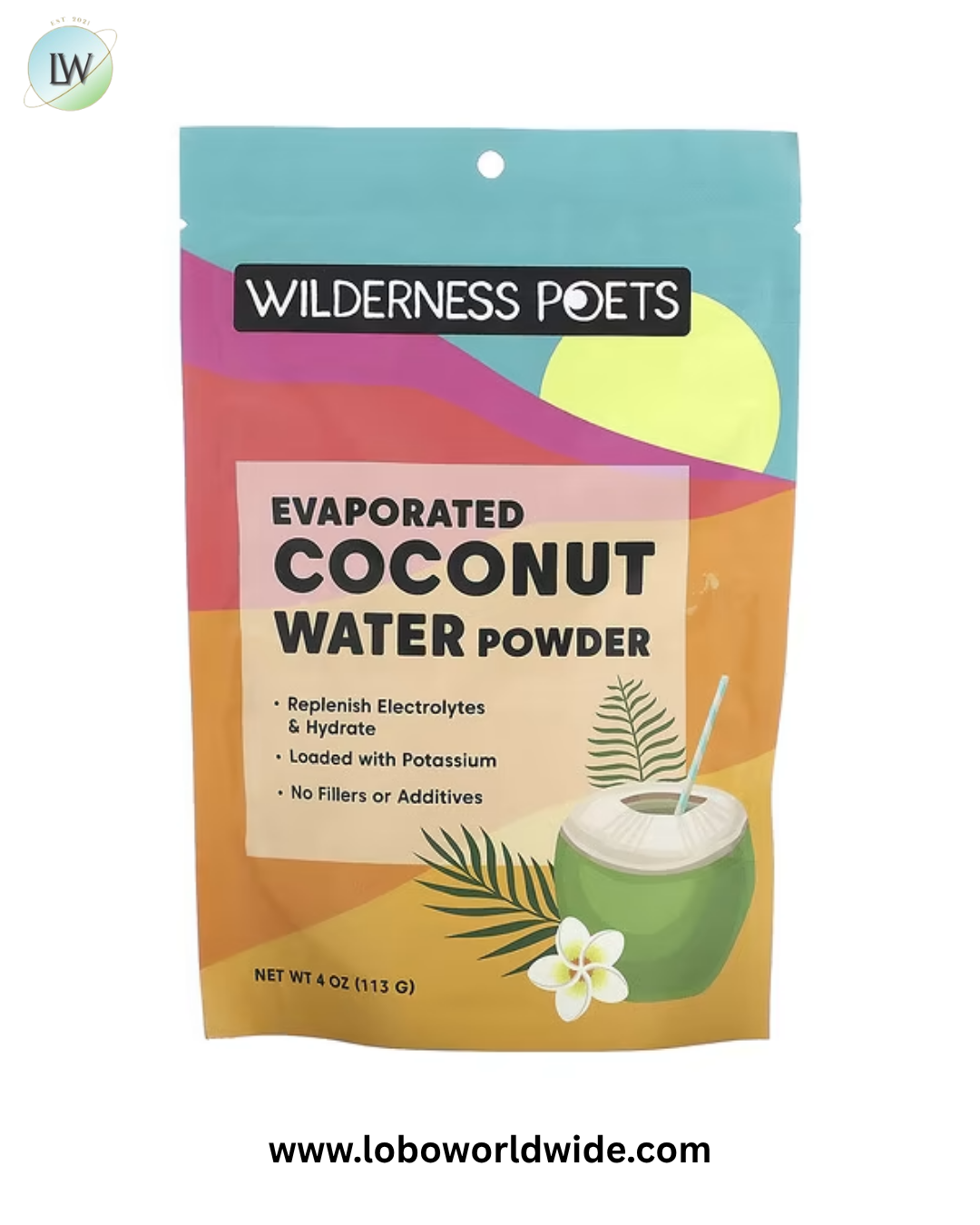 Wilderness Poets, Coconut Water Powder, 4 oz (113 g)