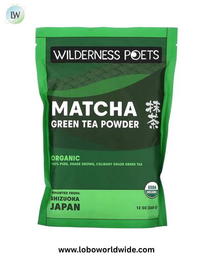 Wilderness Poets, Organic Matcha Green Tea Powder, 12 oz (340 g)