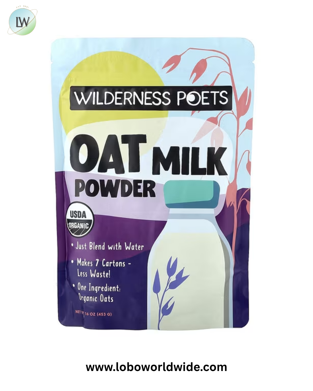 Wilderness Poets, Organic Oat Milk Powder, 16 oz (453 g)