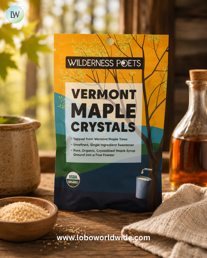 Wilderness Poets, Organic Vermont Maple Crystals, 8 oz (226 g)