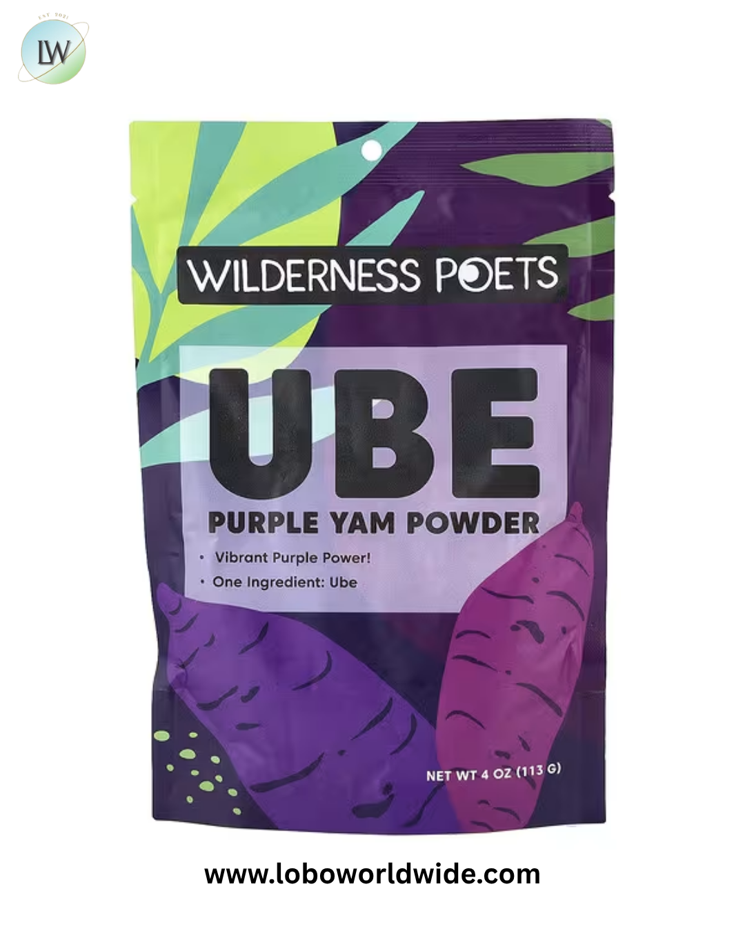 Wilderness Poets, Ube Purple Yam Powder, 4 oz (113 g)