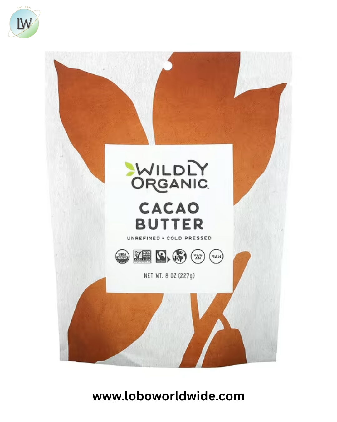 Wildly Organic, Cacao Butter, 8 oz (227 g)
