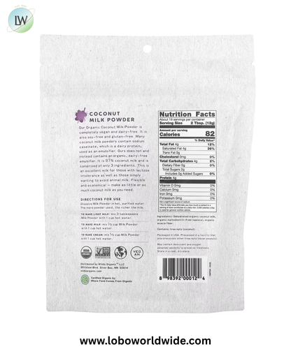Wildly Organic, Coconut Milk Powder, 8 oz (227 g)