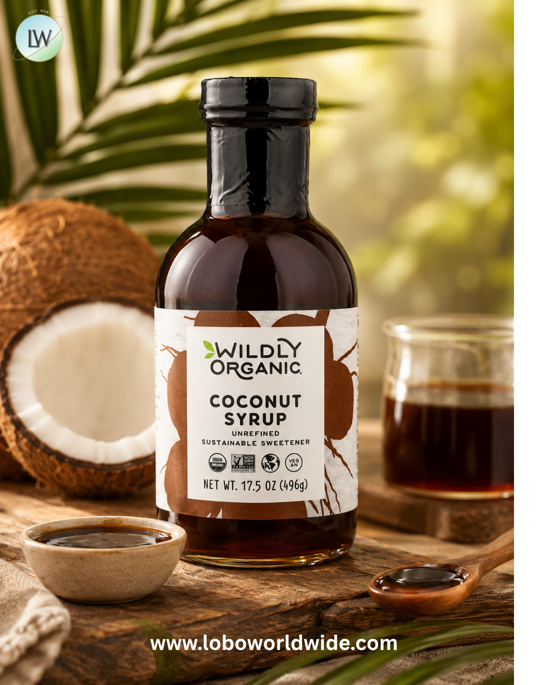 Wildly Organic, Coconut Syrup, 17.5 oz (496 g)