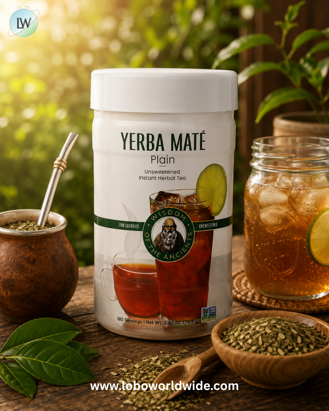 Wisdom Of The Ancients, Yerba Mate, Instant Herbal Tea, 2.82 oz (79.9 g)