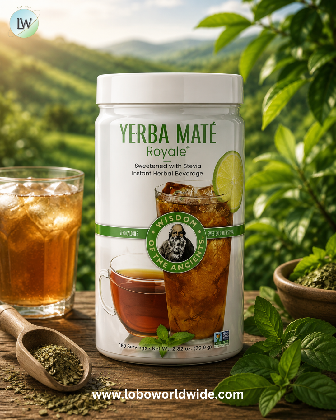 Wisdom Of The Ancients, Yerba Mate, Instant Herbal Tea, 2.82 oz (79.9 g)
