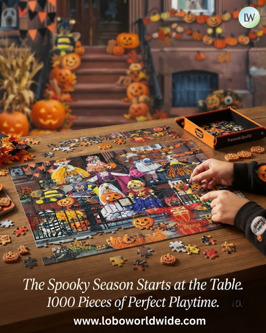 Wonder Forge Pup-kin Trick or Treat 1000 Piece Jigsaw Puzzle for Adults