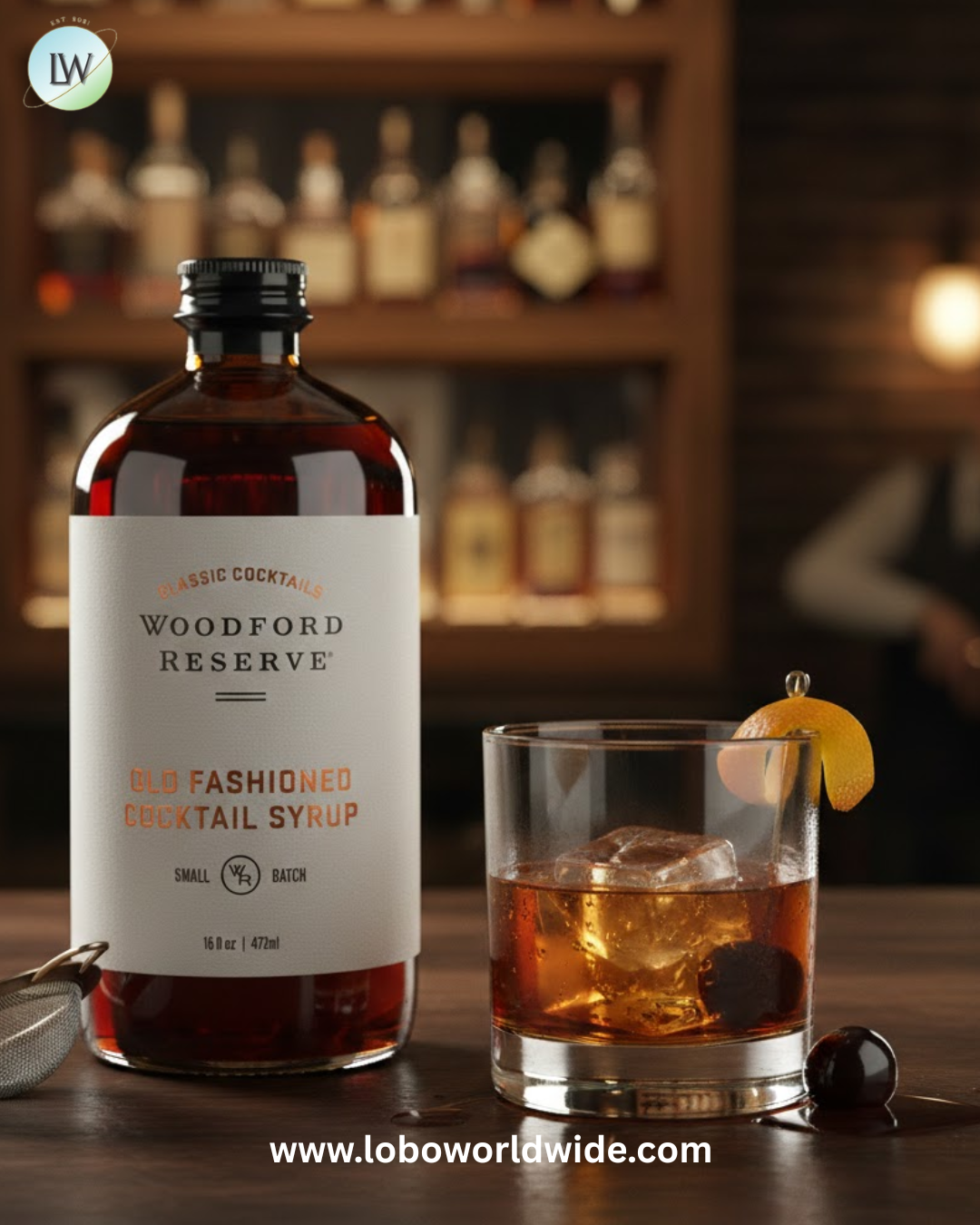 Woodford Reserve Old Fashioned Syrup 16 fl. oz. - 6/Case