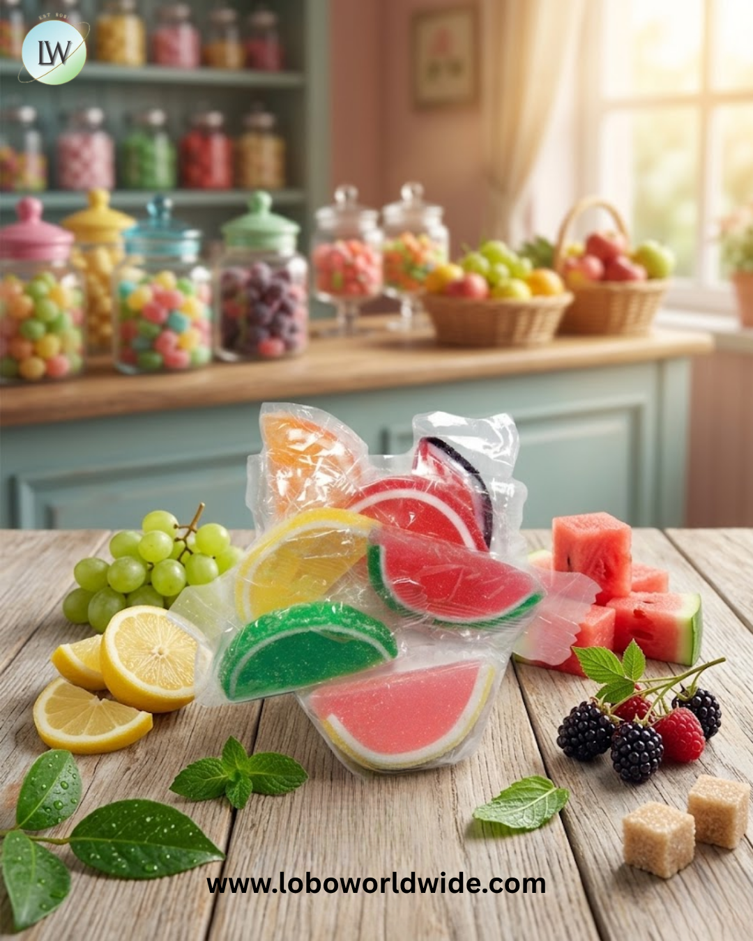 Wrapped Fruit Slices Assorted - 10lb
