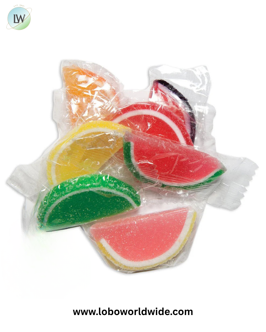 Wrapped Fruit Slices Assorted - 10lb